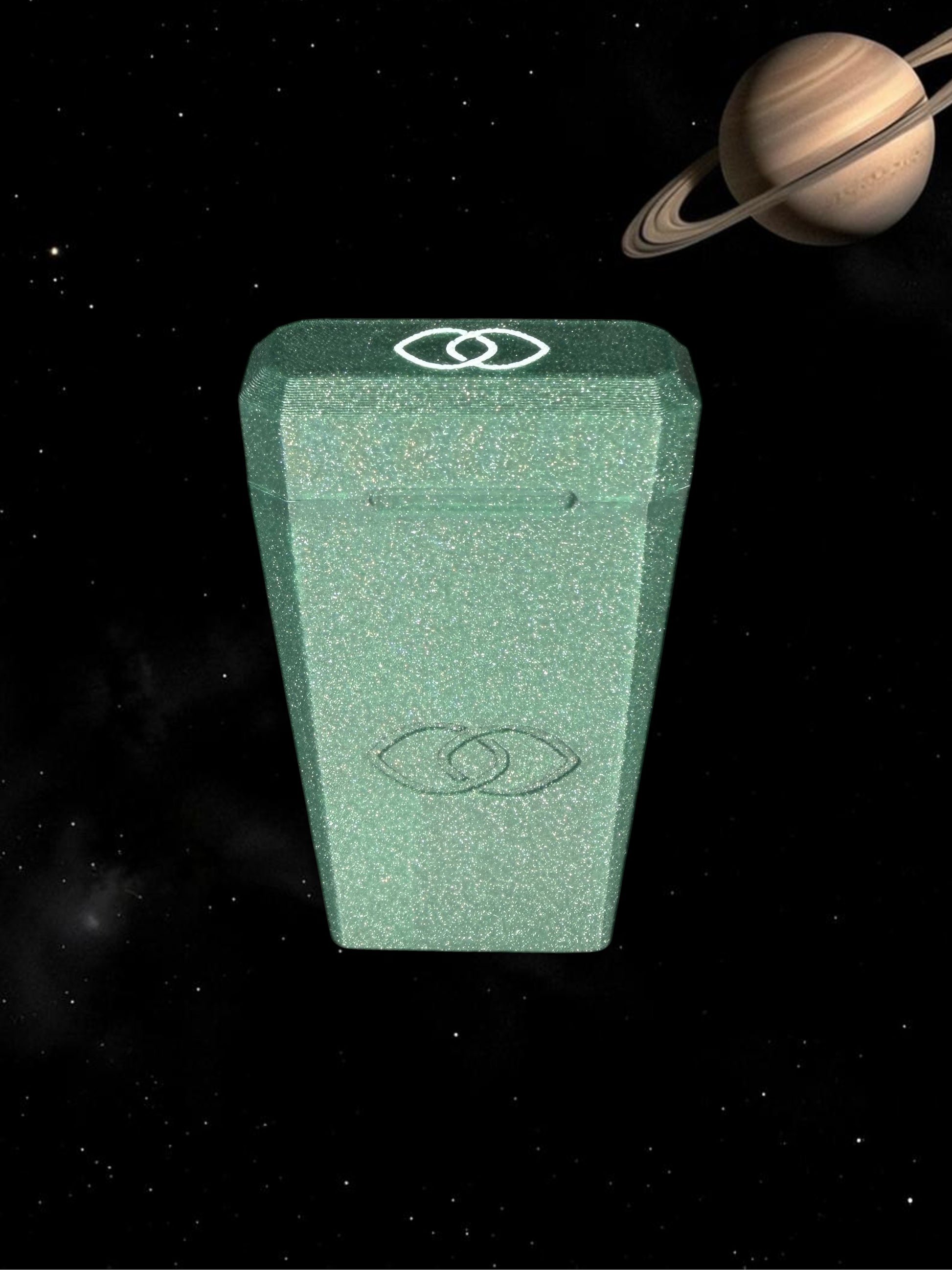 Green Galaxy (gold shimmer)