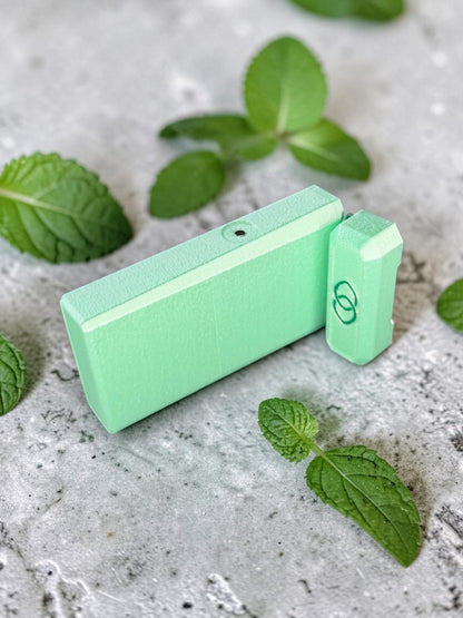 Mint Green Silk, (emerald logo)